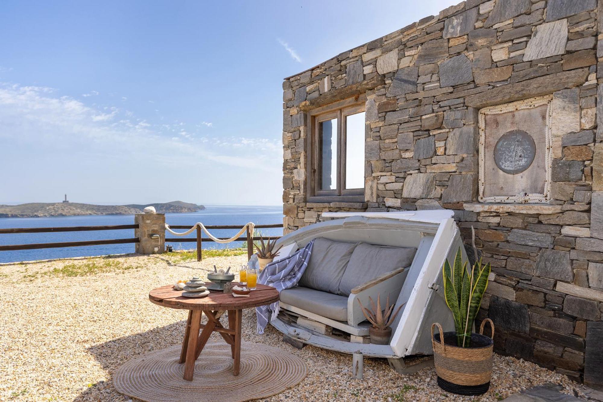 Aegean View - Seaside Apartment In Syros Azolimnos Esterno foto