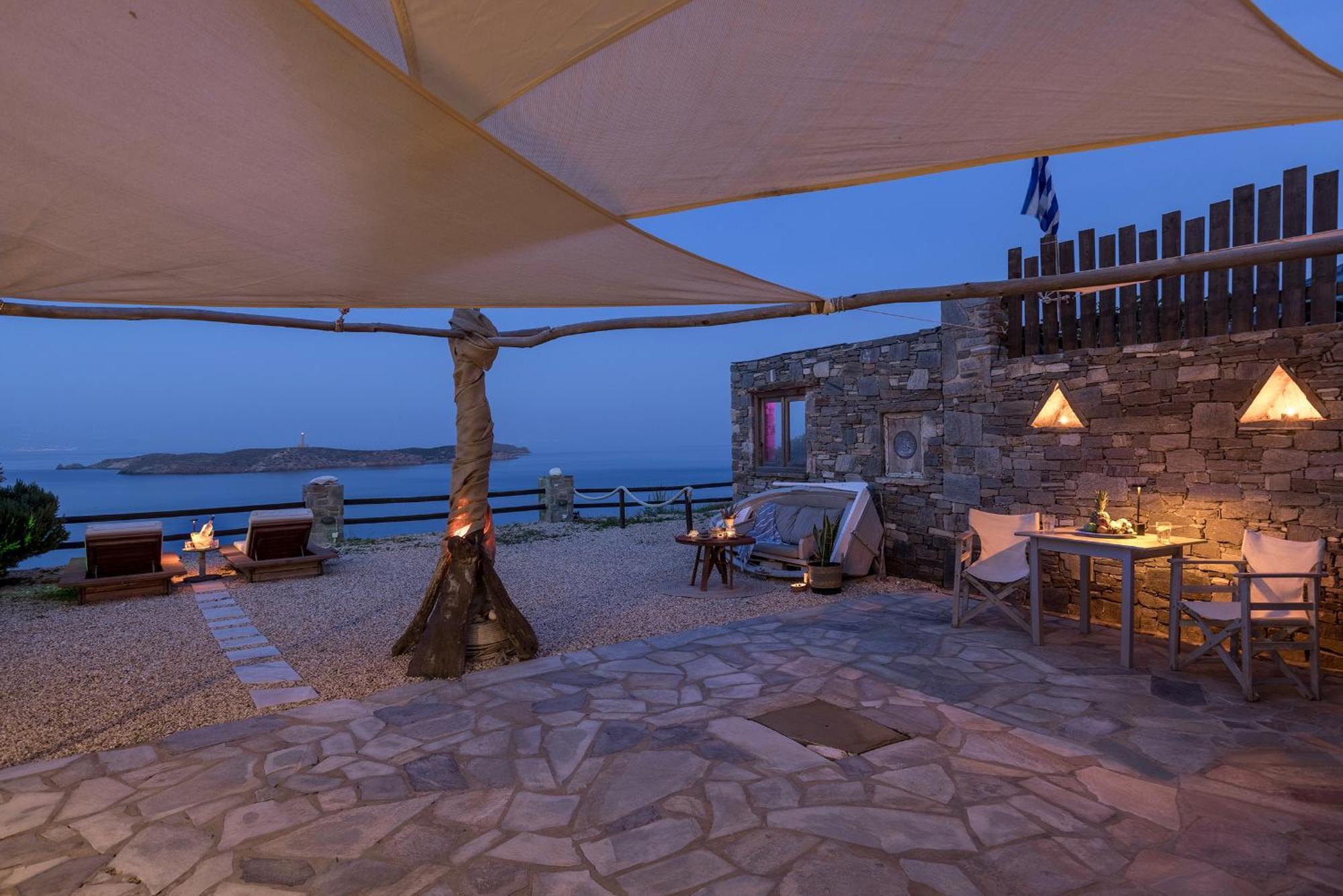 Aegean View - Seaside Apartment In Syros Azolimnos Esterno foto